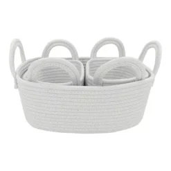 Sonoma Goods For Life® 3-Pack Rope Storage Baskets -Storage And Cleaning 7292667 White 1