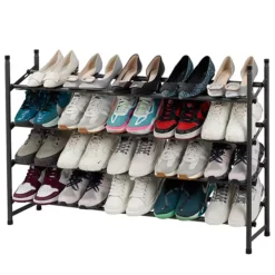 Sonoma Goods For Life® 4-Tier Expandable Shoe Rack -Storage And Cleaning 7292683 ALT2