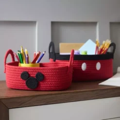 Disney's Mickey Mouse 2-pack Storage Basket Set By The Big One Kids™ -Storage And Cleaning 7292783 CP ALT10