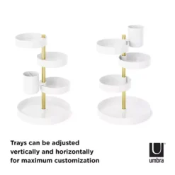 Umbra Pirouette Tiered Cosmetic Organizer -Storage And Cleaning 7295168 ALT3