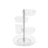 Umbra Pirouette Tiered Cosmetic Organizer -Storage And Cleaning 7295168 Clear Nickel