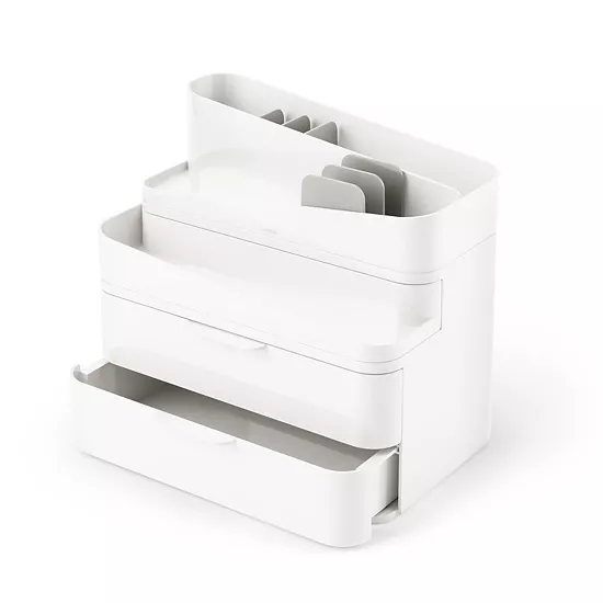 Umbra Glam Tiered Cosmetic Organizer Box 3 Umbra Glam Tiered Cosmetic Organizer Box