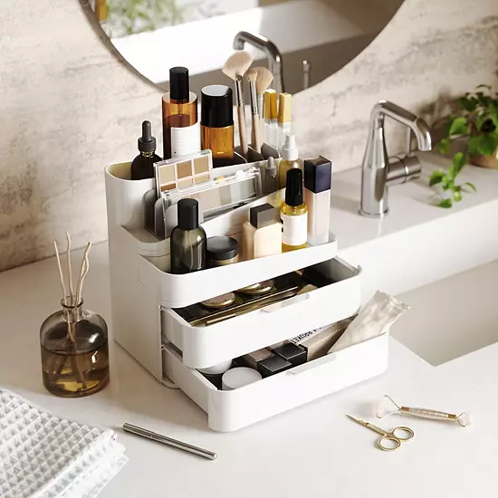 Umbra Glam Tiered Cosmetic Organizer Box 6 Umbra Glam Tiered Cosmetic Organizer Box - Image 4