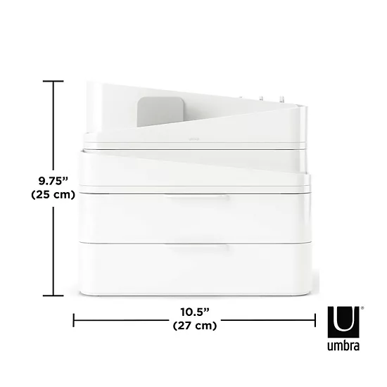 Umbra Glam Tiered Cosmetic Organizer Box 12 Umbra Glam Tiered Cosmetic Organizer Box - Image 10