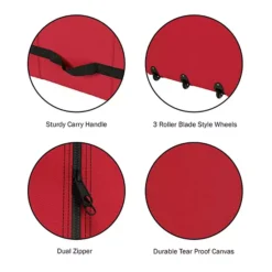 Elf Stor Rolling Christmas Tree Red Storage Bag -Storage And Cleaning 7325445 ALT3