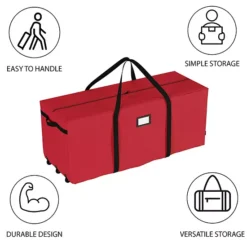 Elf Stor Rolling Christmas Tree Red Storage Bag -Storage And Cleaning 7325445 ALT4