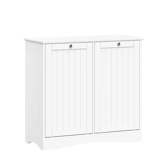 RiverRidge Home Ashland Double Tilt-Out Laundry Room Hamper Storage Cabinet 3 RiverRidge Home Ashland Double Tilt-Out Laundry Room Hamper Storage Cabinet
