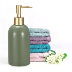 Soap Dispenser Ceramic Dish Hand Soap Dispenser With Stainless Steel Pump For Kitchen Bathroom -Storage And Cleaning 7335795 ALT2