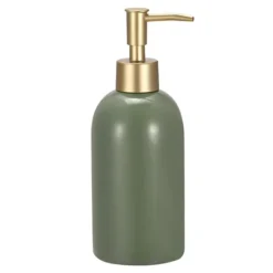Soap Dispenser Ceramic Dish Hand Soap Dispenser With Stainless Steel Pump For Kitchen Bathroom -Storage And Cleaning 7335795 Green 1