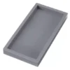 Silicone Bathroom Tray, 8" X 4" Jewelry Organizer Dish For Soap Dispenser, Coin, Key -Storage And Cleaning 7356036 Grey