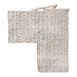 Storied Home Woven BacBac Leaf Stair Basket 27 Storied Home Woven BacBac Leaf Stair Basket -Storage And Cleaning 7394601 White