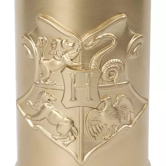 Harry Potter Gold-Tone Hogwarts Coat Of Arms Lotion Pump And Tumbler Set 5 Harry Potter Gold-Tone Hogwarts Coat Of Arms Lotion Pump And Tumbler Set - Image 3