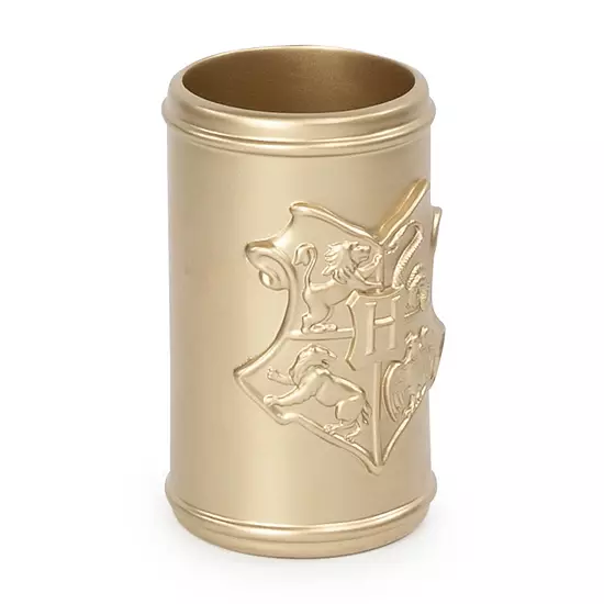 Harry Potter Gold-Tone Hogwarts Coat Of Arms Lotion Pump And Tumbler Set 6 Harry Potter Gold-Tone Hogwarts Coat Of Arms Lotion Pump And Tumbler Set - Image 4