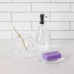Umbra Droplet Clear Soap Dish -Storage And Cleaning 7457350 ALT10