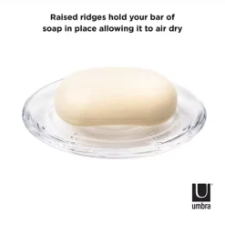 Umbra Droplet Clear Soap Dish -Storage And Cleaning 7457350 ALT6