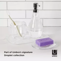 Umbra Droplet Clear Soap Dish -Storage And Cleaning 7457350 ALT9