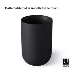 Umbra Junip Black Toothbrush Holder -Storage And Cleaning 7457452 ALT4
