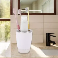 1 Pcs Women Durable Toothbrush Holder For Bathroom -Storage And Cleaning 7475635 ALT2