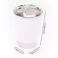 1 Pcs Women Durable Toothbrush Holder For Bathroom -Storage And Cleaning 7475635 ALT4