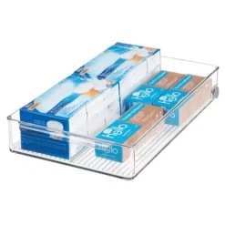 IDesign The Linus Collection Plastic Divided Rolling Organizer Bin With Handle -Storage And Cleaning 7477229 ALT4