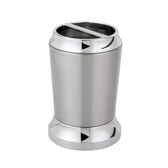 IDesign Stainless Steel Toothbrush Holder 3 IDesign Stainless Steel Toothbrush Holder