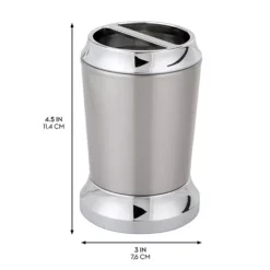 IDesign Stainless Steel Toothbrush Holder 13 IDesign Stainless Steel Toothbrush Holder -Storage And Cleaning 7477305 ALT6