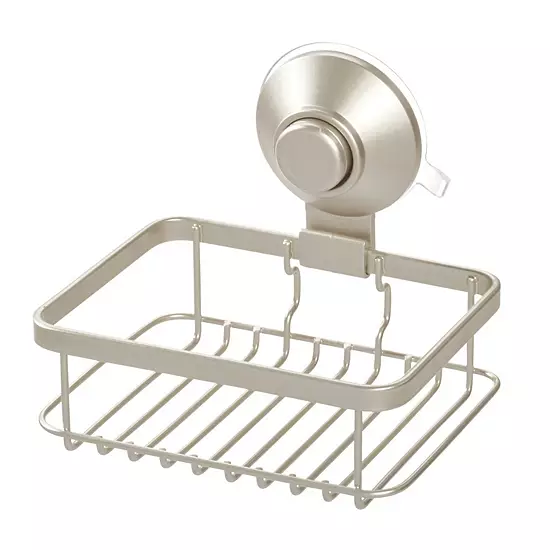 IDesign Push-Lock Suction Soap Dish For Shower 3 IDesign Push-Lock Suction Soap Dish For Shower