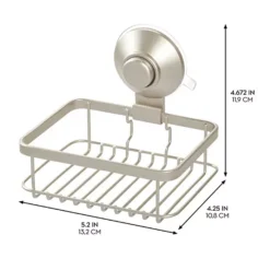IDesign Push-Lock Suction Soap Dish For Shower 11 IDesign Push-Lock Suction Soap Dish For Shower -Storage And Cleaning 7477315 ALT5