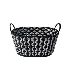 Neatly Marled Paper Rope Basket