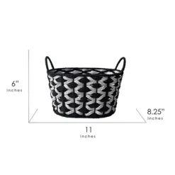 Neatly Marled Paper Rope Basket -Storage And Cleaning 7480166 ALT8