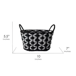 Neatly Marled Paper Rope Basket -Storage And Cleaning 7480166 ALT9