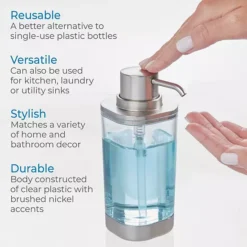 IDesign Refillable Liquid Soap Dispenser -Storage And Cleaning 7496605 ALT2