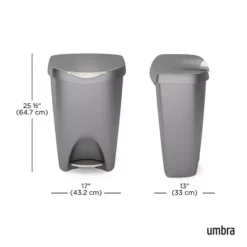 Umbra Brim Step Can, 13 Gallons -Storage And Cleaning 7503430 ALT9