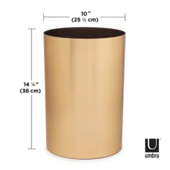 Umbra Metalla Can, 4.75 Gallons -Storage And Cleaning 7503432 ALT9