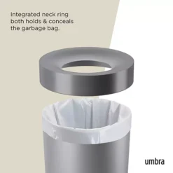 Umbra Vento Can, 16.5 Gallons 19 Umbra Vento Can, 16.5 Gallons -Storage And Cleaning 7503439 ALT2