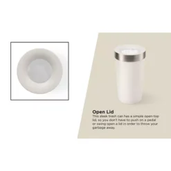 Umbra Vento Can, 16.5 Gallons 22 Umbra Vento Can, 16.5 Gallons -Storage And Cleaning 7503439 ALT7