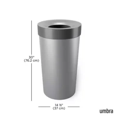 Umbra Vento Can, 16.5 Gallons 24 Umbra Vento Can, 16.5 Gallons -Storage And Cleaning 7503439 ALT9