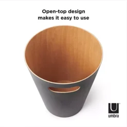 Umbra Woodrow Can, 2 Gallons 26 Umbra Woodrow Can, 2 Gallons -Storage And Cleaning 7503440 ALT2