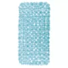 IDesign Pebblz Non-Slip Suction Bath Mat For Shower, Bathtub - Blue