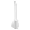 IDesign Compact Toilet Brush And Plunger Set For Bathroom Cleaning And Storage - White
