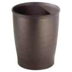 IDesign Kent Bathware, Wastebasket Trash Can For Bathroom, Kitchen, Office - Bronze