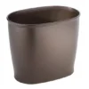 IDesign Small Oval Plastic Bathroom Trash Can - Bronze -Storage And Cleaning 7527326