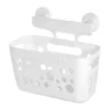 IDesign Bubbles Basket The Perfect Tub Organizer For Joyful Splashes, White