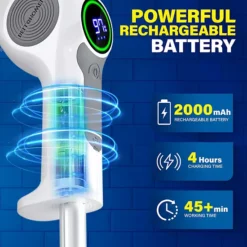 Bell+Howell Scrubtastic Pro Electric Rechargeable Spin Power Scrubber With 3 Rotating Brush Heads 15 Bell+Howell Scrubtastic Pro Electric Rechargeable Spin Power Scrubber With 3 Rotating Brush Heads -Storage And Cleaning 7541606 ALT3