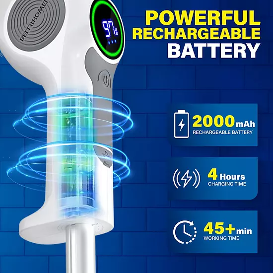 Bell+Howell Scrubtastic Pro Electric Rechargeable Spin Power Scrubber With 3 Rotating Brush Heads 6 Bell+Howell Scrubtastic Pro Electric Rechargeable Spin Power Scrubber With 3 Rotating Brush Heads - Image 4