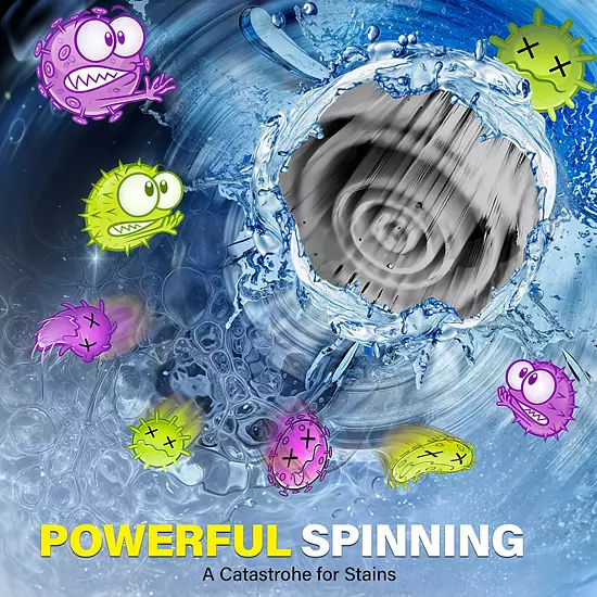 Bell+Howell Scrubtastic Pro Electric Rechargeable Spin Power Scrubber With 3 Rotating Brush Heads 8 Bell+Howell Scrubtastic Pro Electric Rechargeable Spin Power Scrubber With 3 Rotating Brush Heads - Image 6