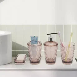 1 Set Transparent Bathroom Accessories Set For Bathroom Vanities -Storage And Cleaning 7641042 ALT2