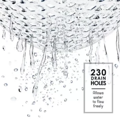 Clara Clark Shower Mat - 35"x16" Bathtub Mat Non Slip With Suction Cups -Storage And Cleaning 7654976 ALT3