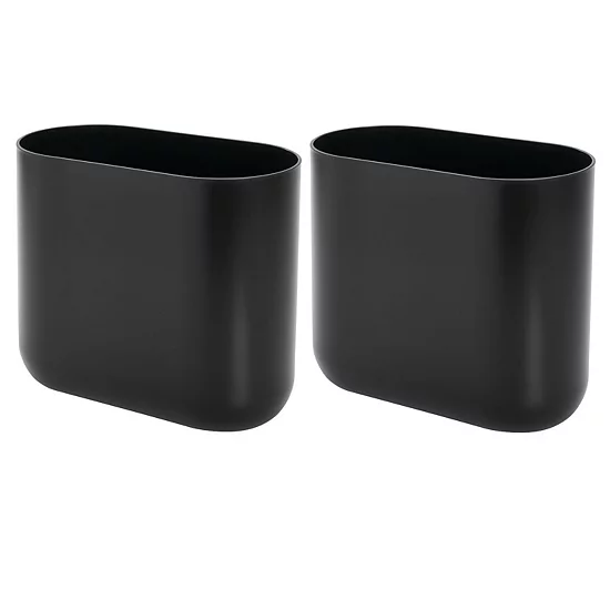 IDesign 2-pc. Oval Plastic Bathroom Trash Can Set 10 IDesign 2-pc. Oval Plastic Bathroom Trash Can Set - Image 8