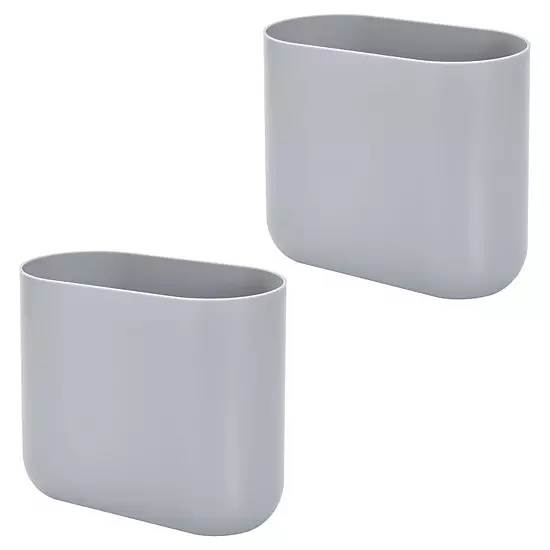 IDesign 2-pc. Oval Plastic Bathroom Trash Can Set 9 IDesign 2-pc. Oval Plastic Bathroom Trash Can Set - Image 7